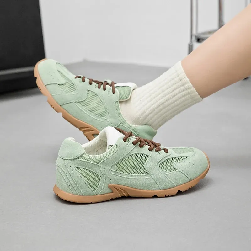 Leather Retro Lace Up Shoes