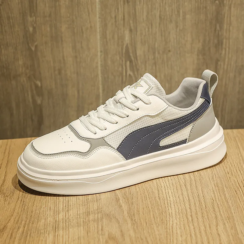 Men's Lightweight Casual White Sneakers