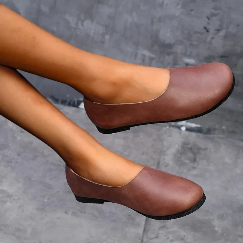 Nanccy Handmade Soft Leather Flat Shoes Oxford Women Shoes