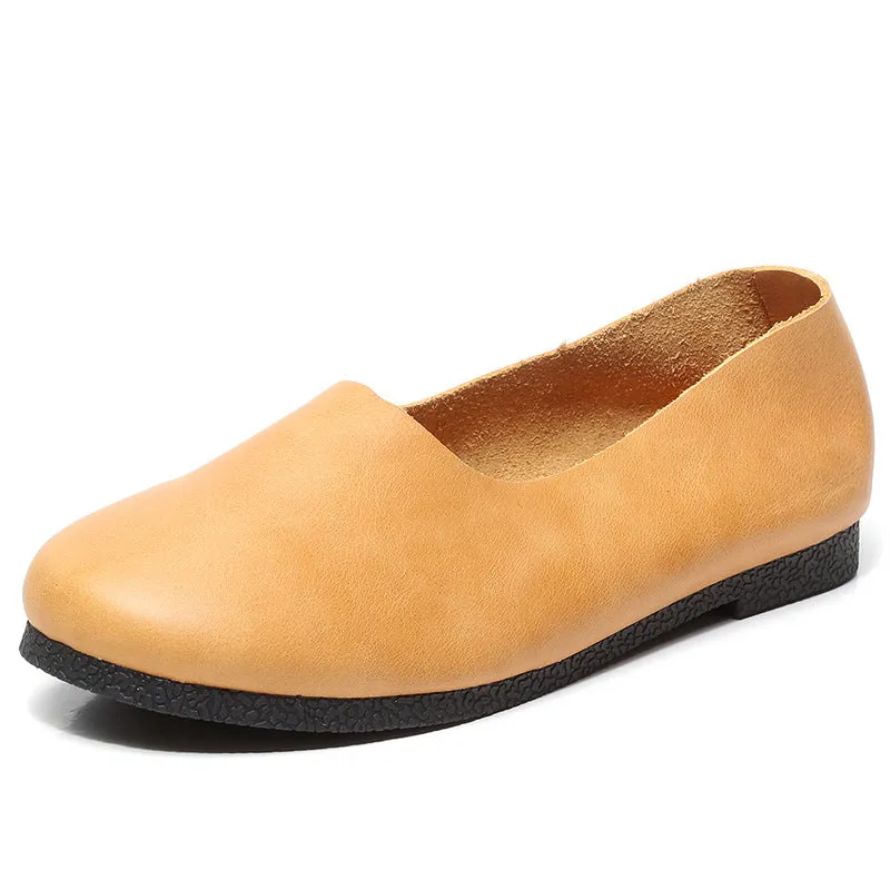 Nanccy Handmade Soft Leather Flat Shoes Oxford Women Shoes