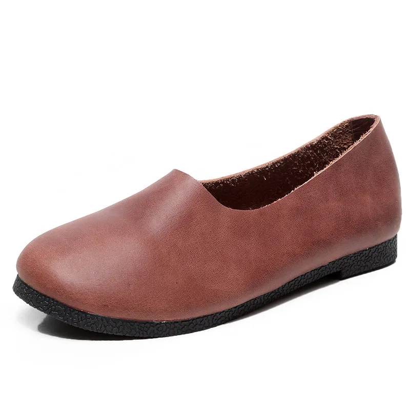 Nanccy Handmade Soft Leather Flat Shoes Oxford Women Shoes