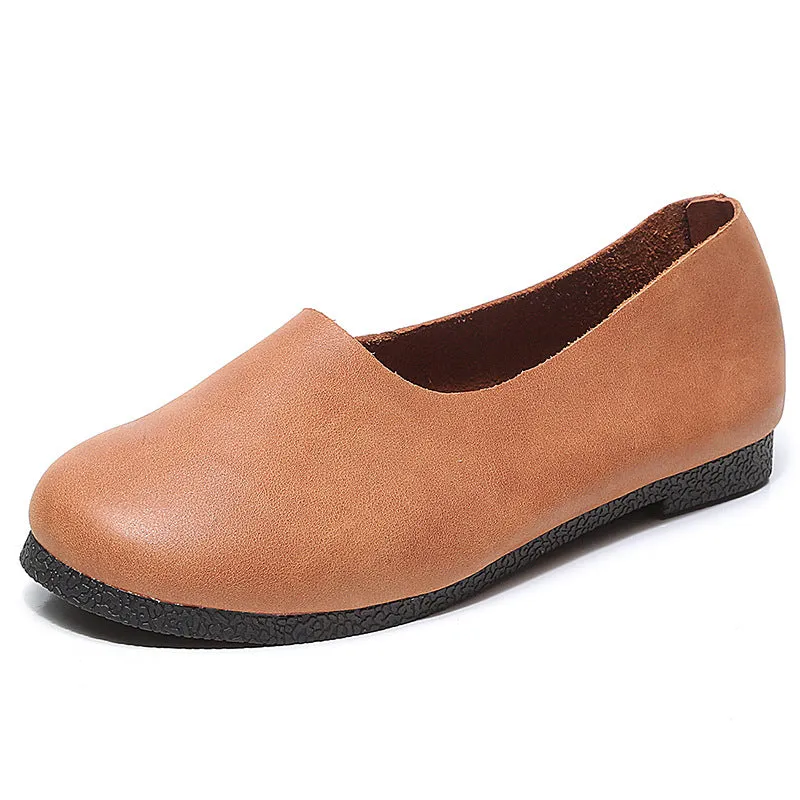 Nanccy Handmade Soft Leather Flat Shoes Oxford Women Shoes