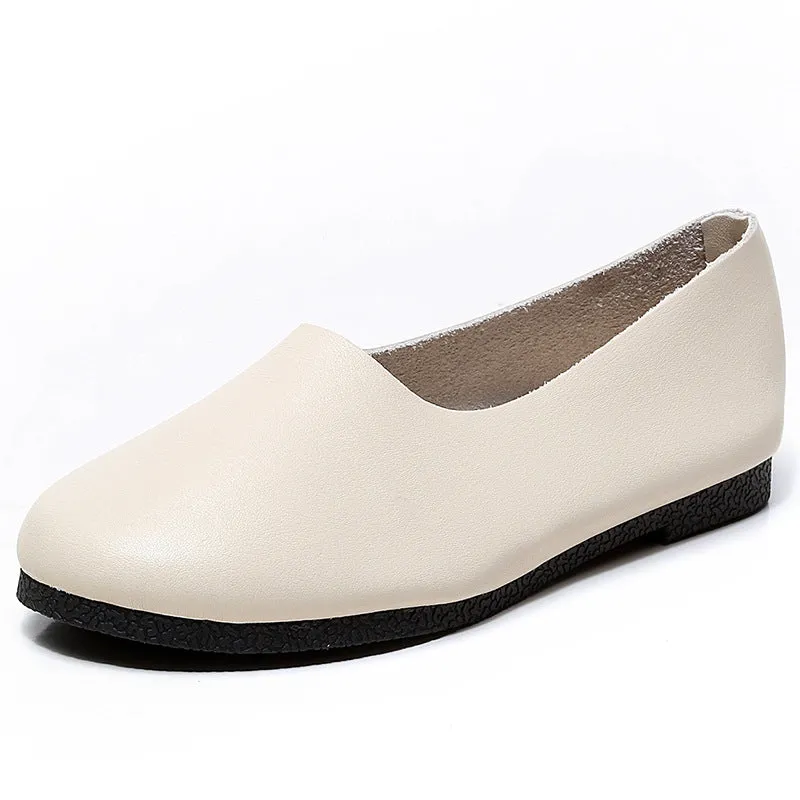 Nanccy Handmade Soft Leather Flat Shoes Oxford Women Shoes