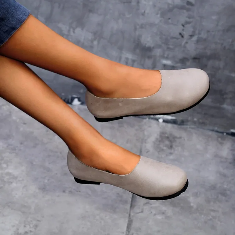Nanccy Handmade Soft Leather Flat Shoes Oxford Women Shoes
