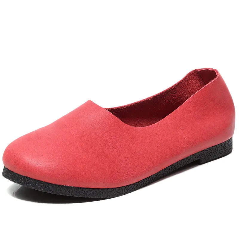 Nanccy Handmade Soft Leather Flat Shoes Oxford Women Shoes