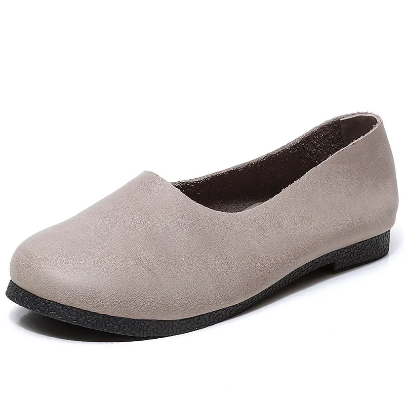 Nanccy Handmade Soft Leather Flat Shoes Oxford Women Shoes