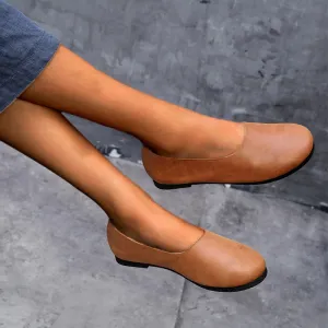 Nanccy Handmade Soft Leather Flat Shoes Oxford Women Shoes