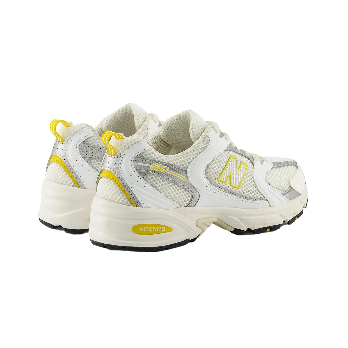 New Balance Mens 530 Running Sneakers MR530SY Sea Salt/White/Ginger Lemon/Silver Metalic