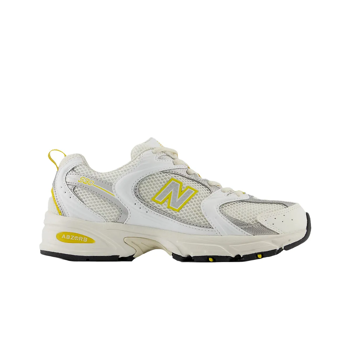 New Balance Mens 530 Running Sneakers MR530SY Sea Salt/White/Ginger Lemon/Silver Metalic