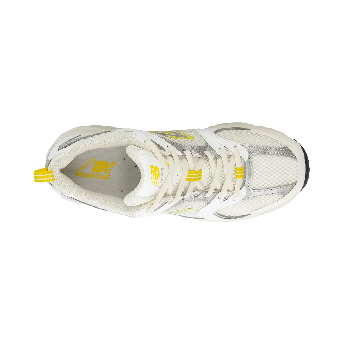 New Balance Mens 530 Running Sneakers MR530SY Sea Salt/White/Ginger Lemon/Silver Metalic