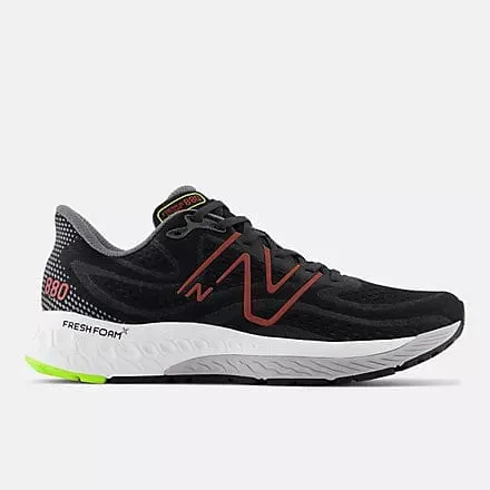 New Balance Men's 880v13 Running Shoes- Black/Red