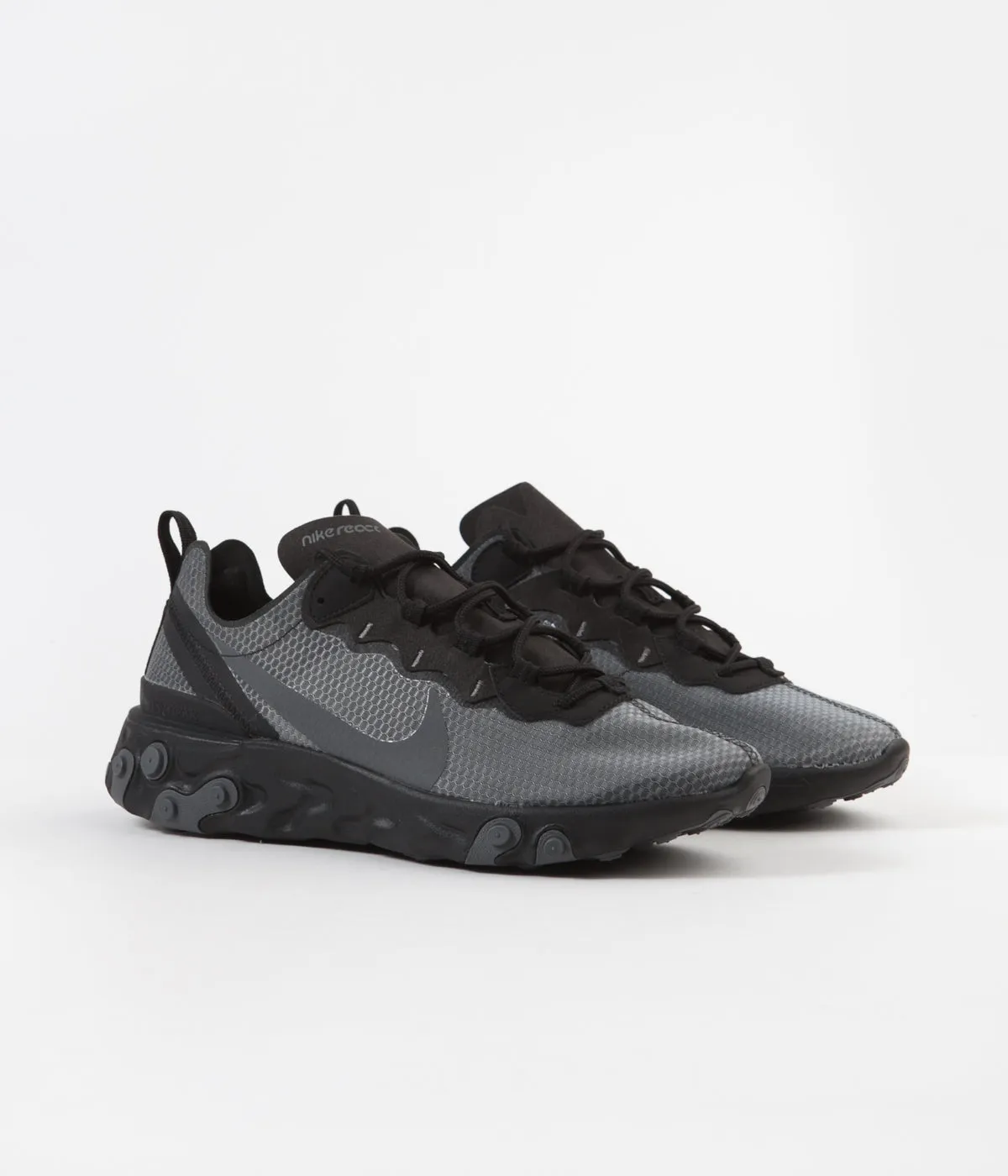 Nike React Element 55 SE Shoes - Black / Dark Grey