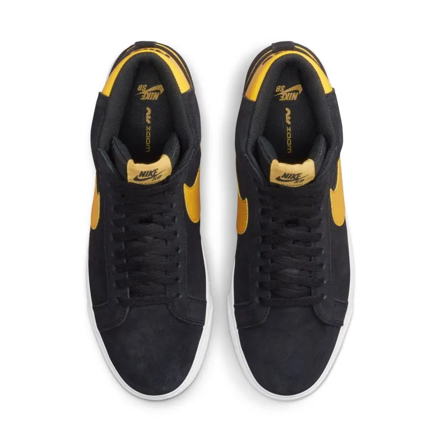 Nike SB Blazer Mid Skate Shoe - Black/University Gold-Black-White