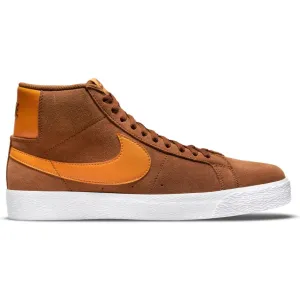 Nike SB Blazer Mid Skate Shoe - Pecan/Light Curry-Pecan-White