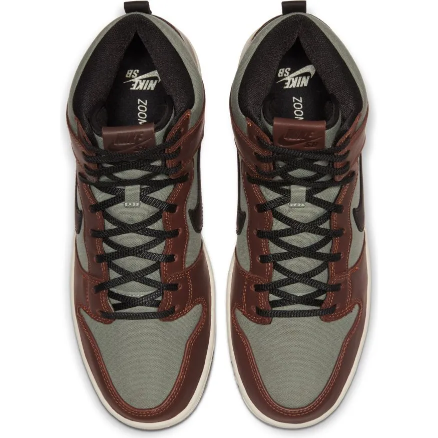 Nike SB Dunk High Pro Skateboard Shoes - Baroque Brown/Black-Jade Horizon