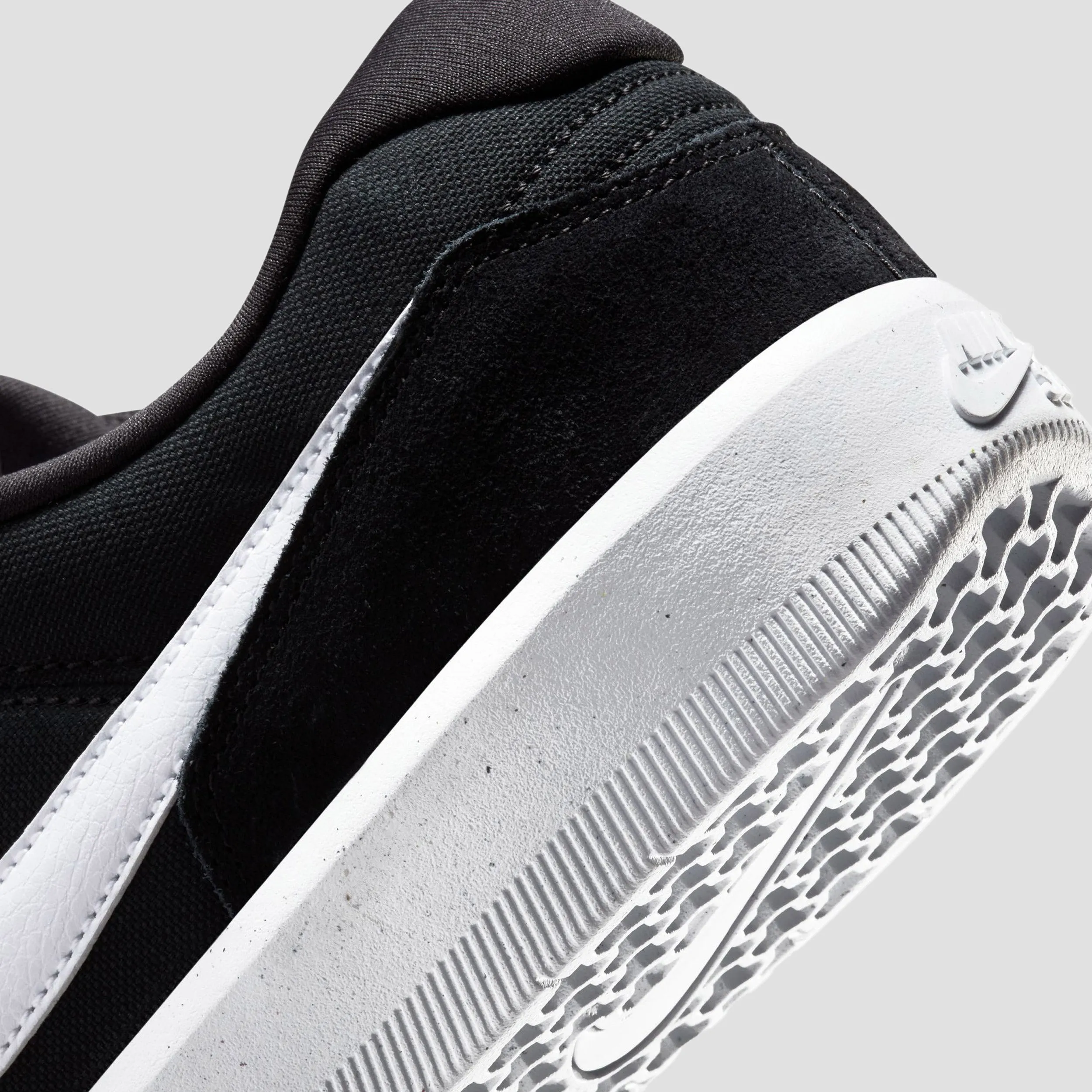 Nike SB Force 58 Skate Shoes Black White Black
