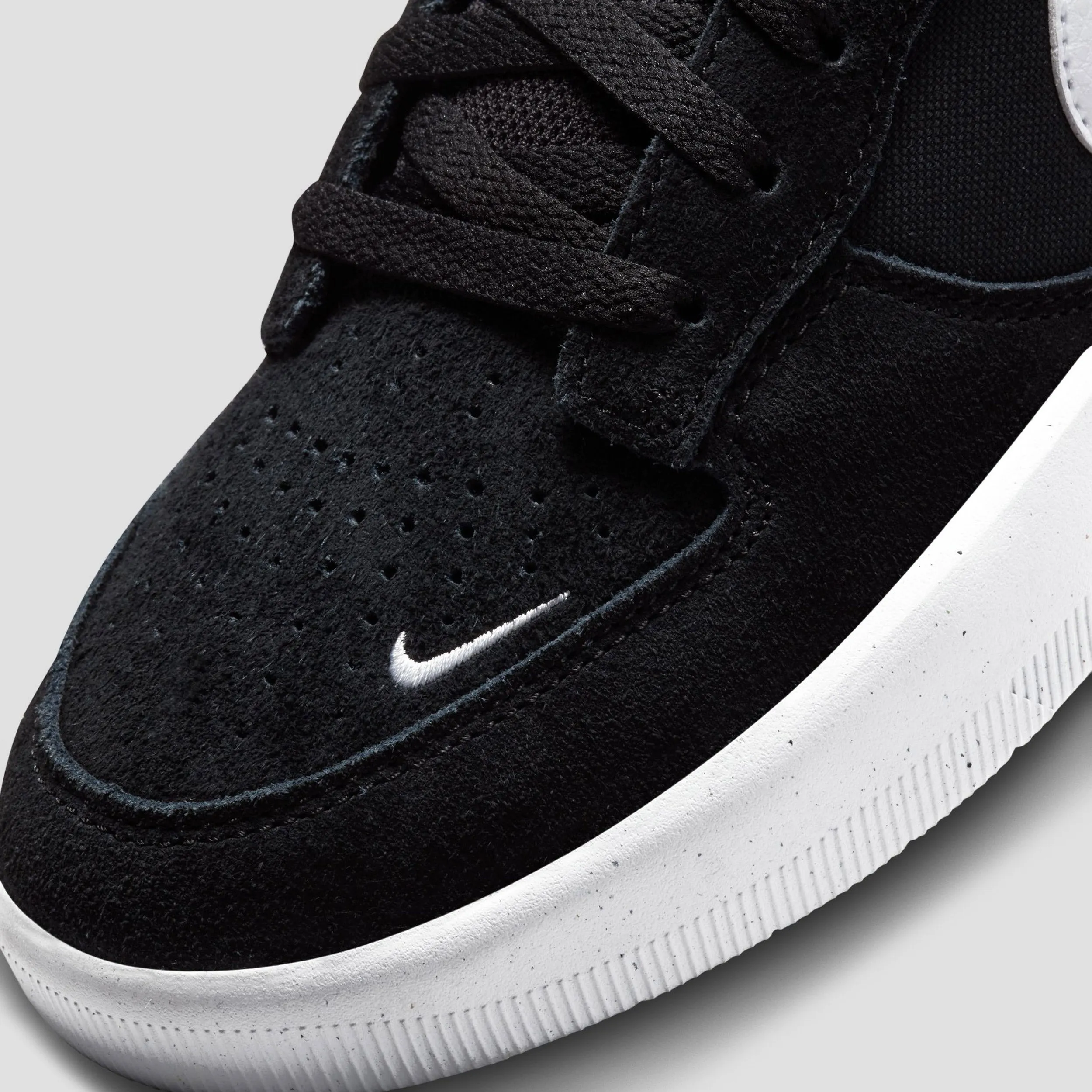 Nike SB Force 58 Skate Shoes Black White Black