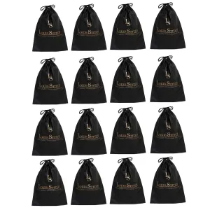 Non Woven Shoe Bag Pack Of  16 Black Plain