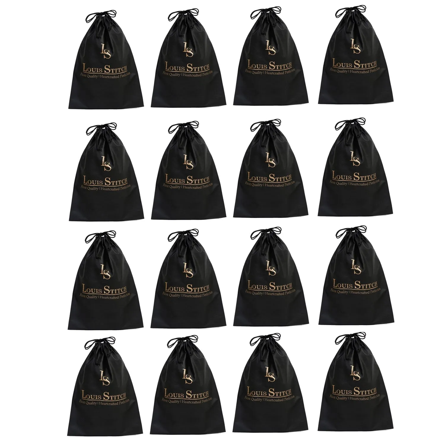 Non Woven Shoe Bag Pack Of  16 Black Plain