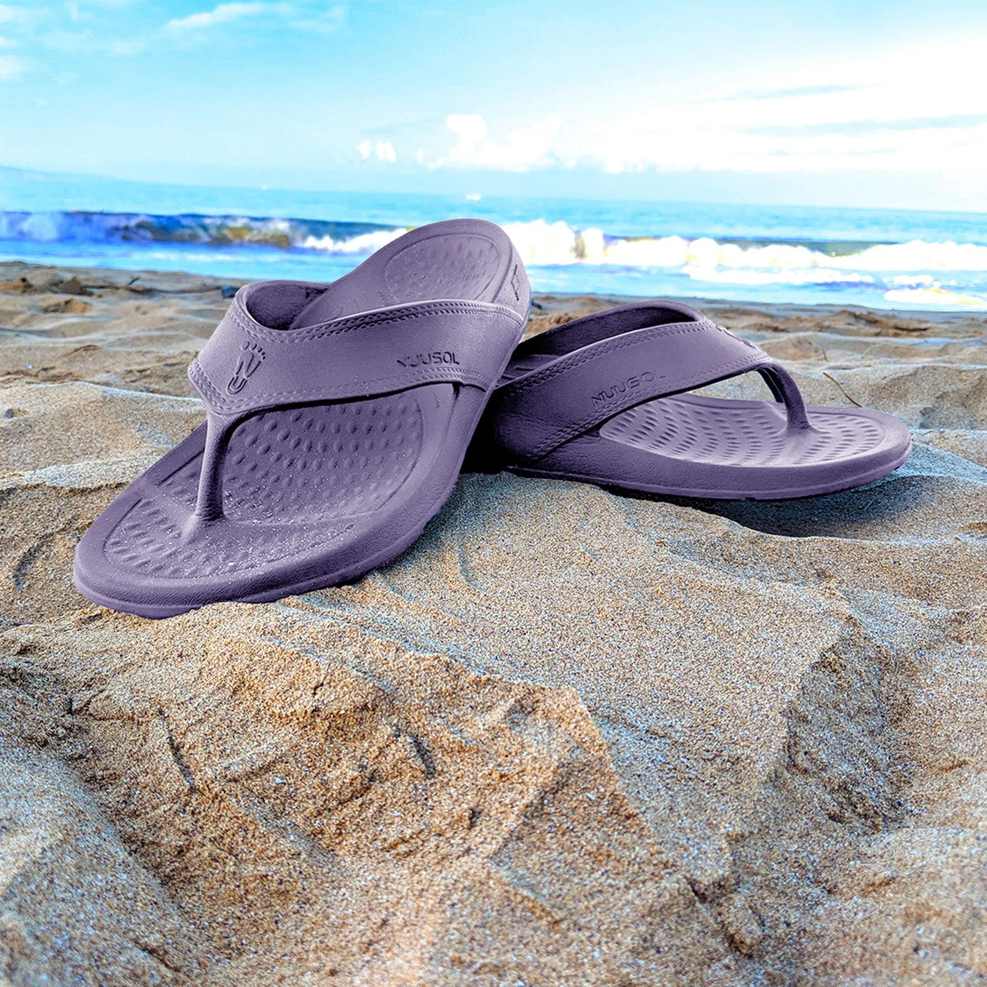 NUUSOL - CASCADE FLIP FLOP - PURPLE