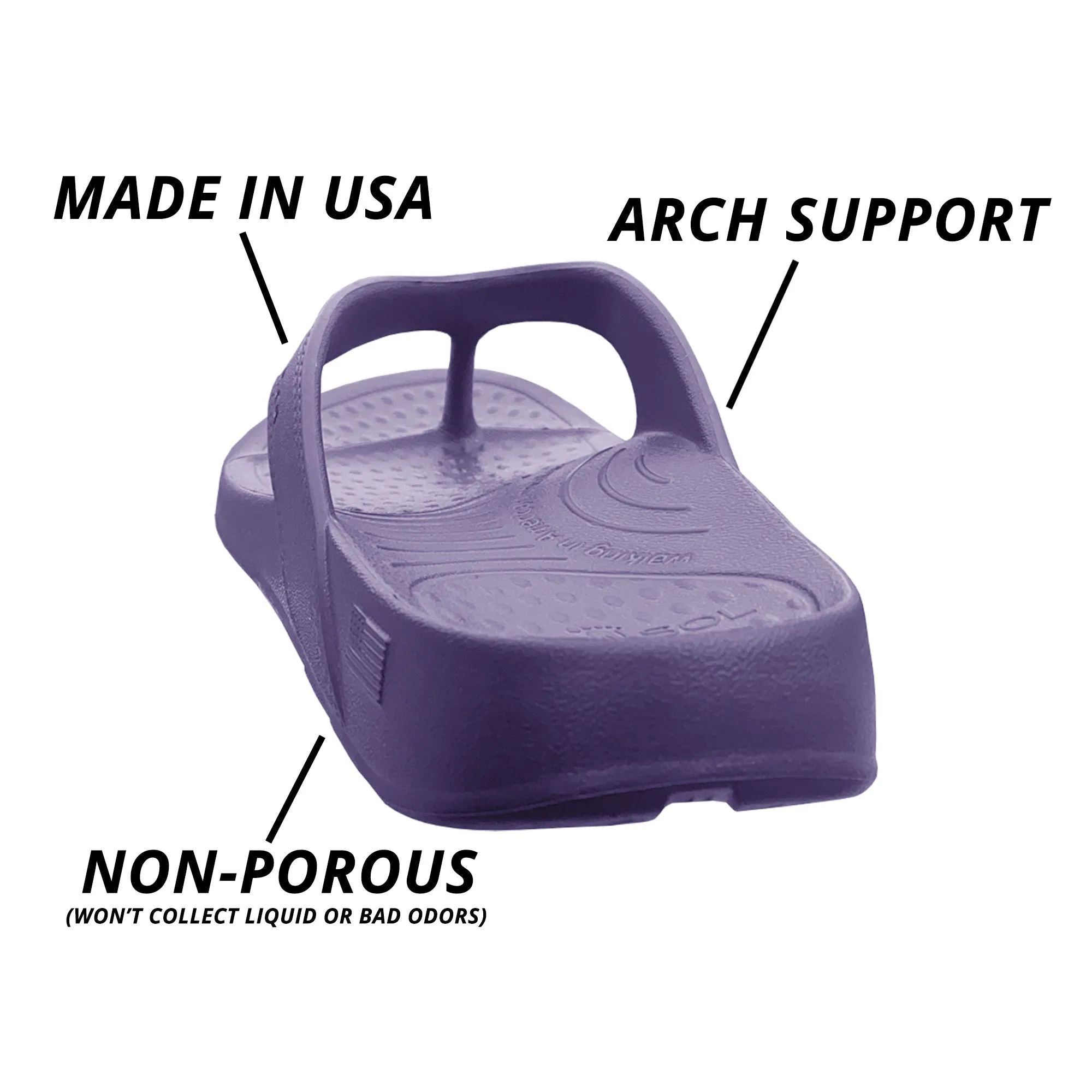 NUUSOL - CASCADE FLIP FLOP - PURPLE