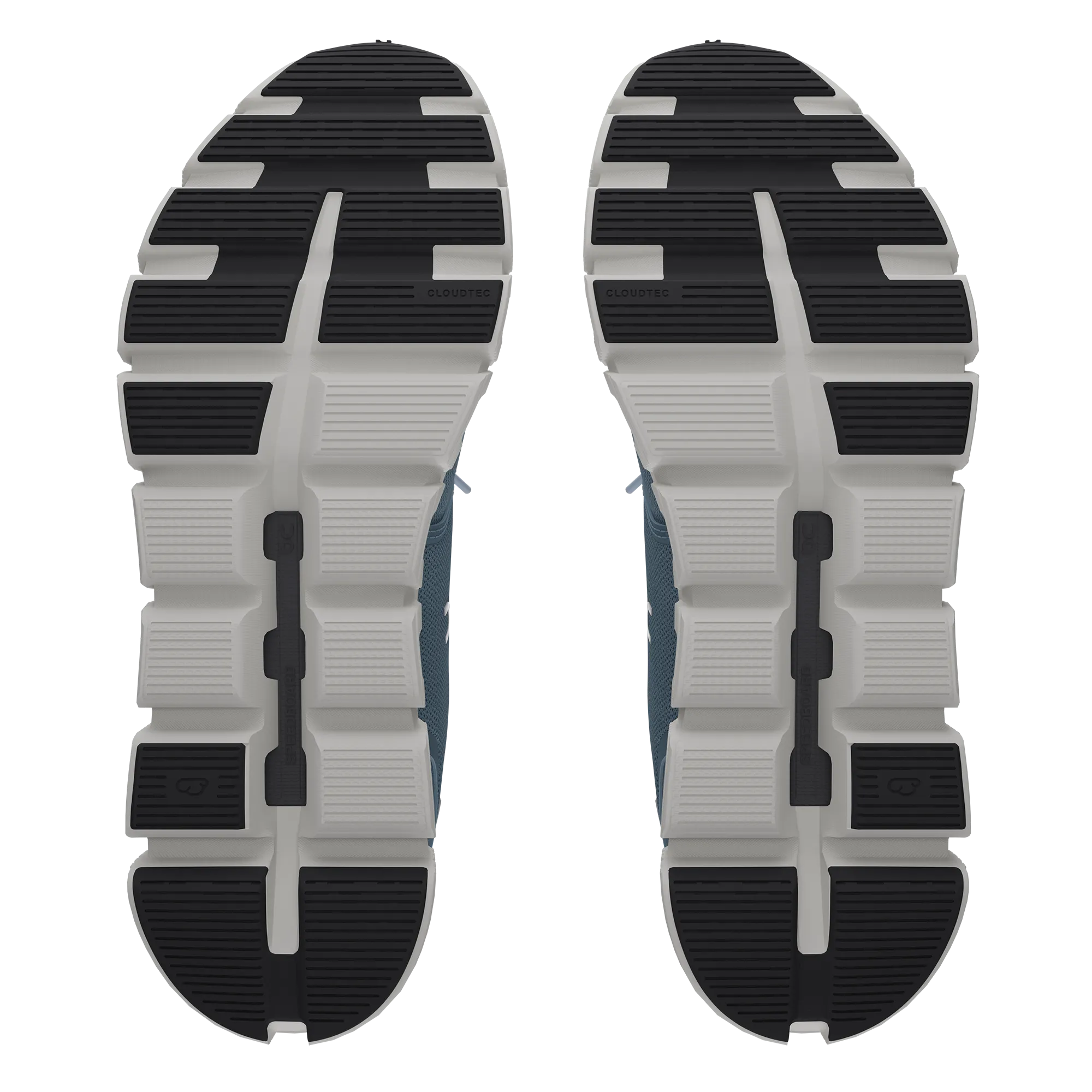 On Men's Cloud 6 Shoes - Chambray / White