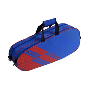 One O One - Lines Collection Double Compartment - Badminton/Tennis Kitbag (Blue   Red)