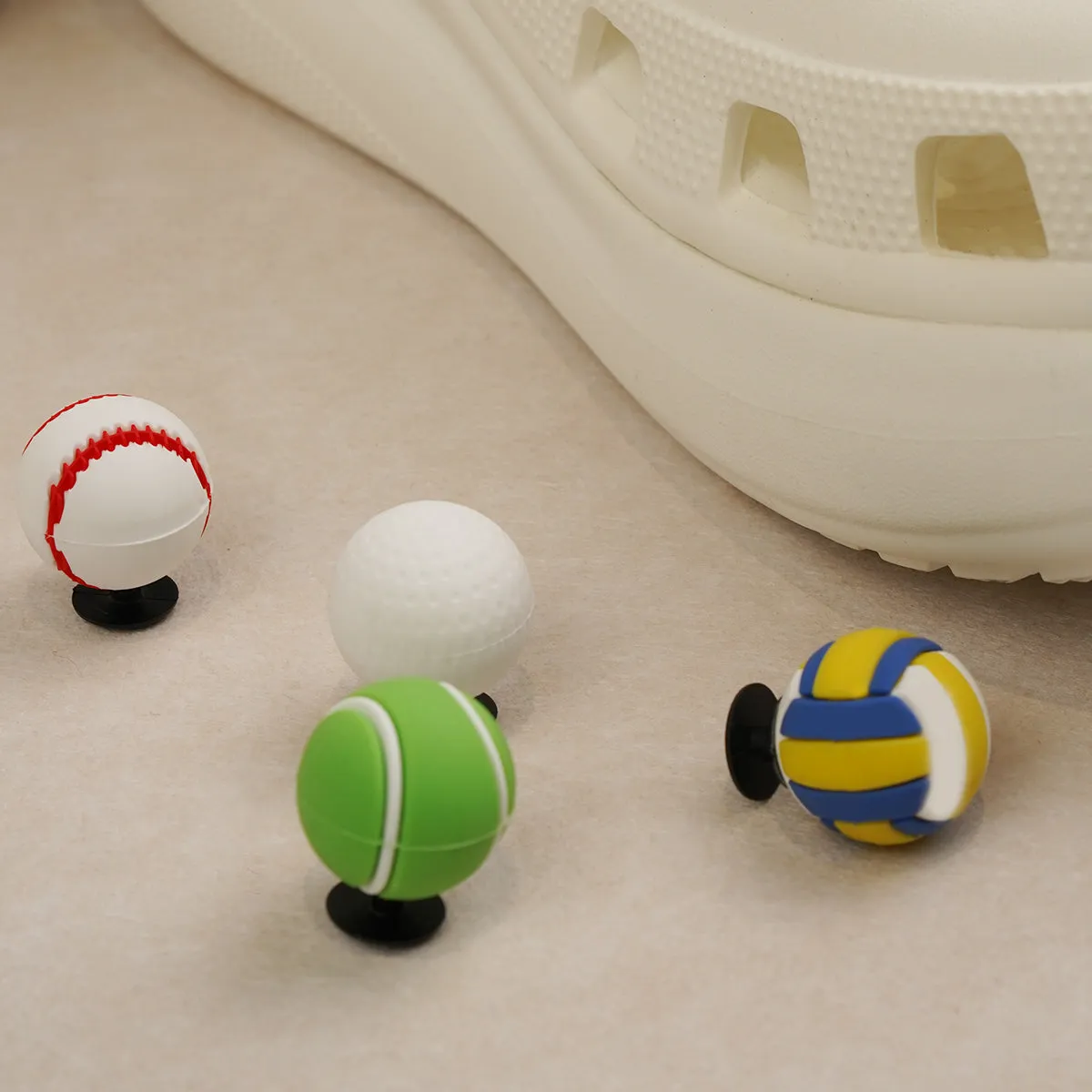 Owllaser Volleyball Charms for Shoes, Accessories for Crocs Shoes