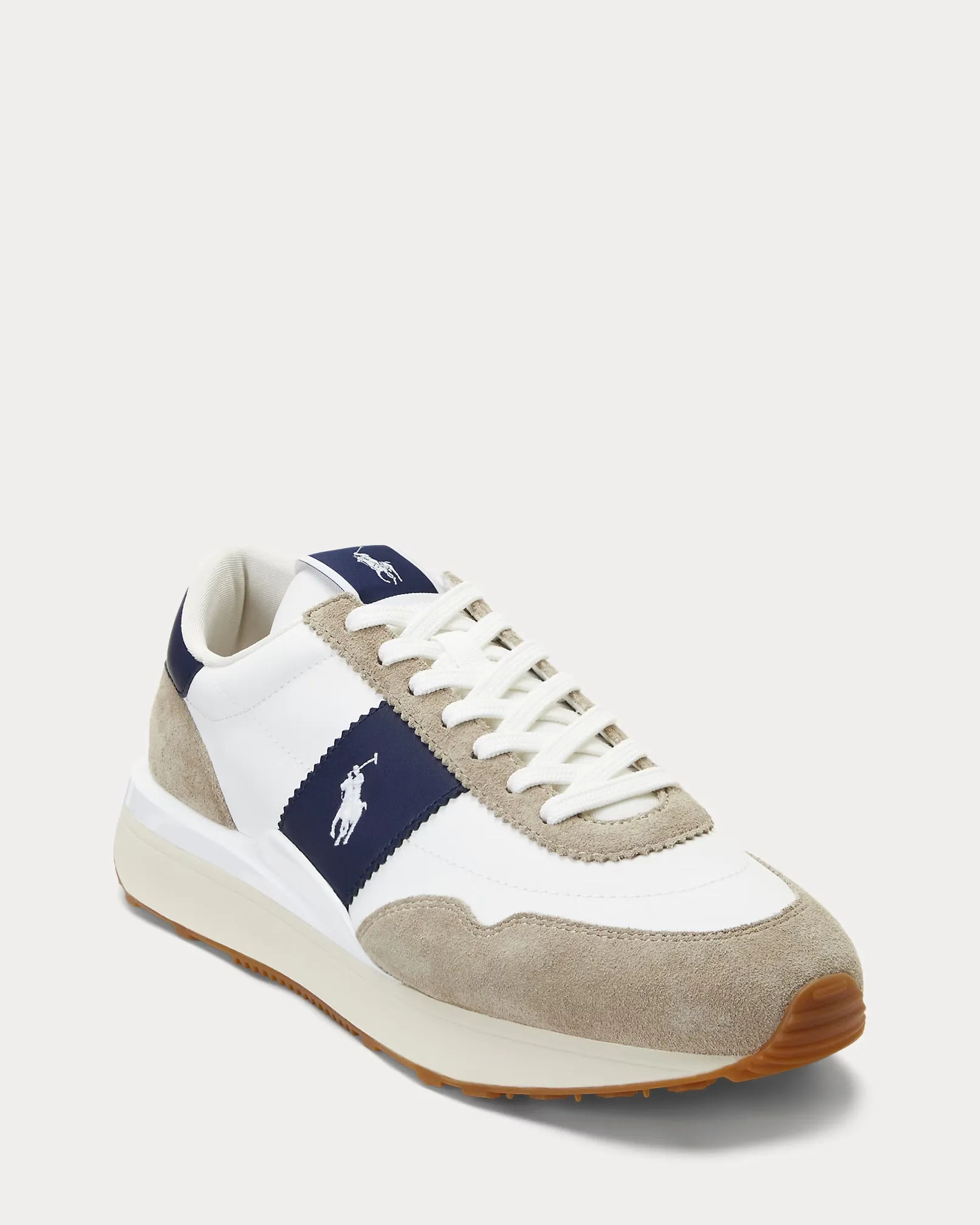Polo Ralph Lauren Train 89 Suede-Panelled Trainer