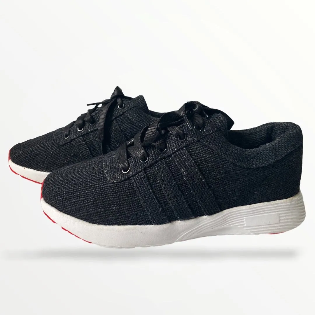 Pure Hemp Trainers - Black Widow