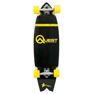 Quest Stingray Gold 34.5″Cruiser Longboard Skateboard
