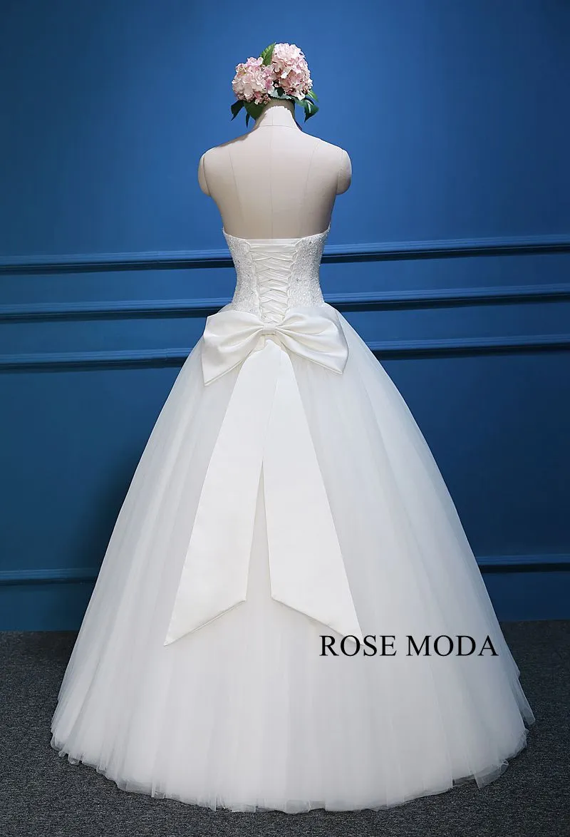 Rosemoda Sweetheart Neckline Beaded Ball Gown Wedding Dress