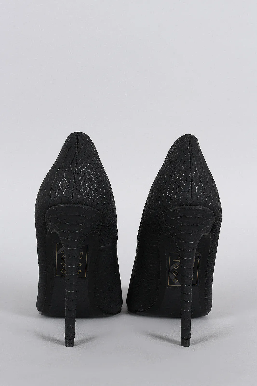 Shoe Republic Snake Pointy Toe Pump