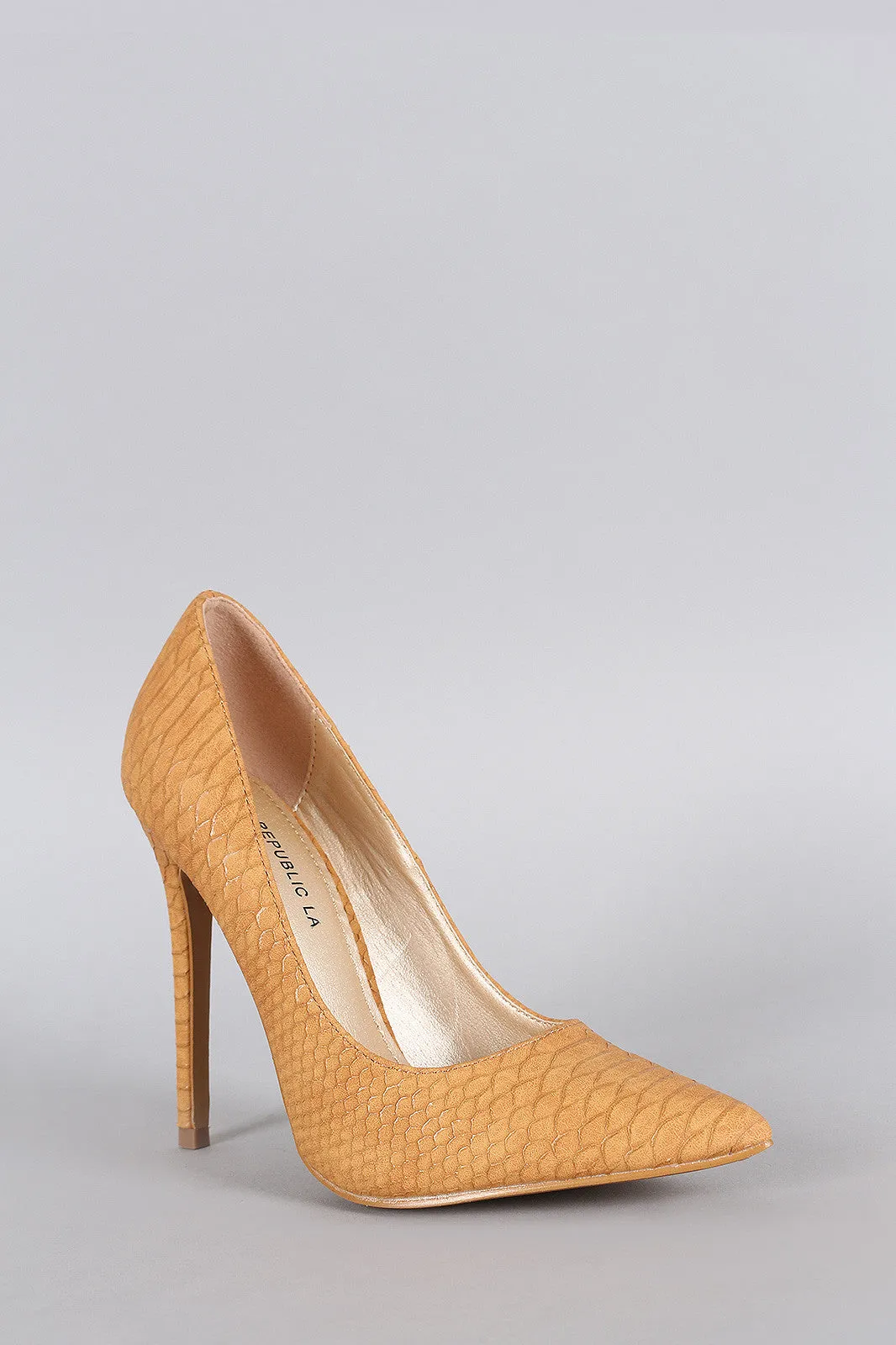 Shoe Republic Snake Pointy Toe Pump