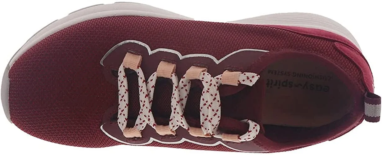 Skip Medium Red Fabric Easy Spirit Sneakers