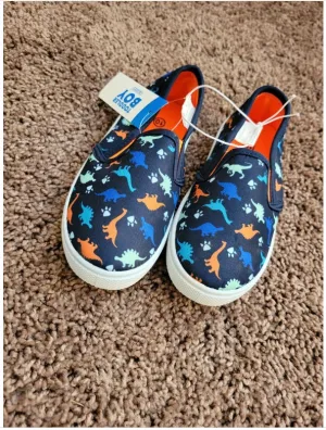 Swingles Toddler Boy Blue Dinosaurs Slip-On Shoes