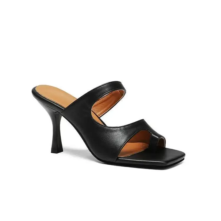 TAVIMART  -  Size 32-48 2023 Summer 8.5cm High Heel Sandals And Slippers Thin Heel Women's Shoes