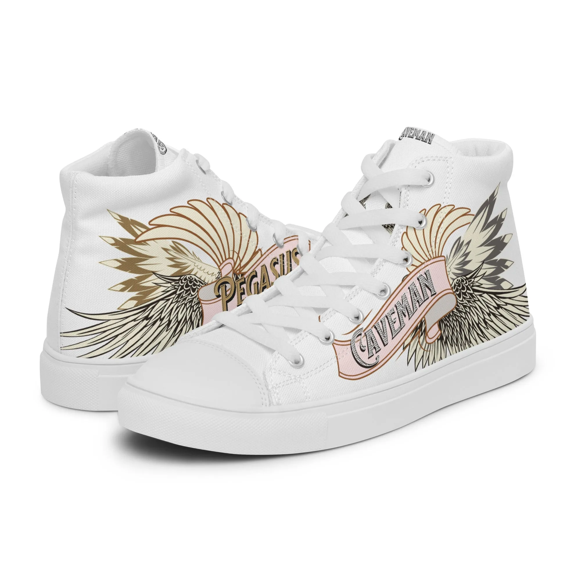 The Pegasus high top canvas shoes