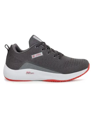 TOLL Grey Men's Running Shoes