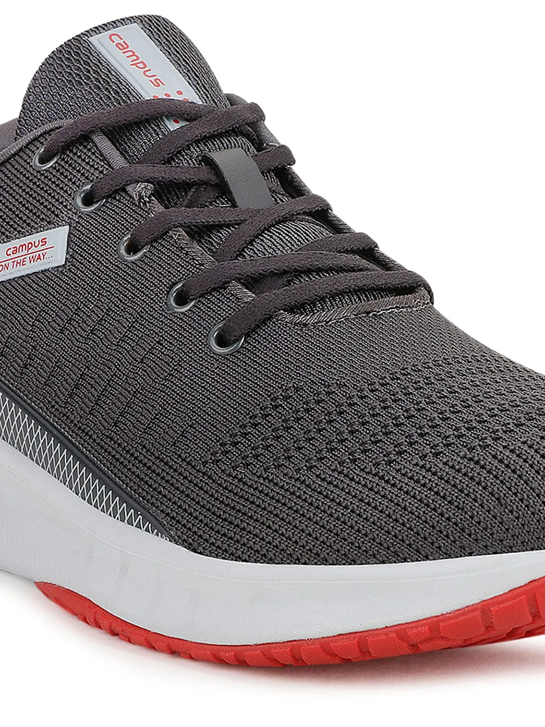 TOLL Grey Men's Running Shoes
