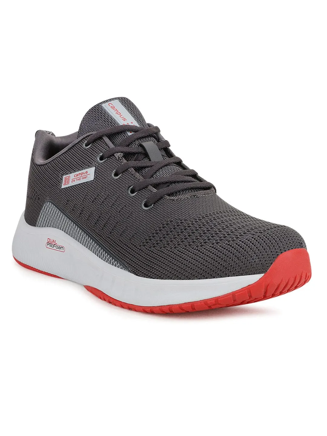 TOLL Grey Men's Running Shoes