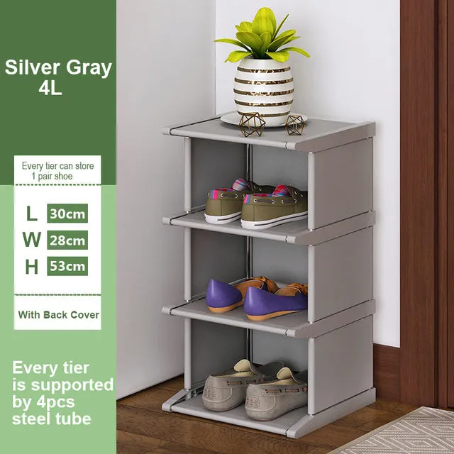 Vertical Shoe Rack Removable Shoe Organizer Shelf Living Room Corner Shoe Cabinet