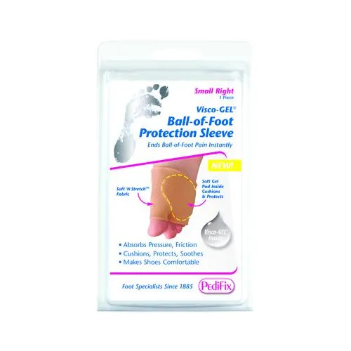 Visco-GEL Ball-of-Foot Protection Sleeve Large Right