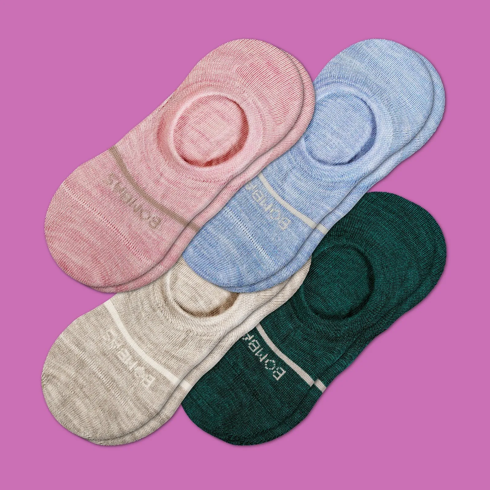Women's Lightweight Merino Wool No Show Sock 4-Pack