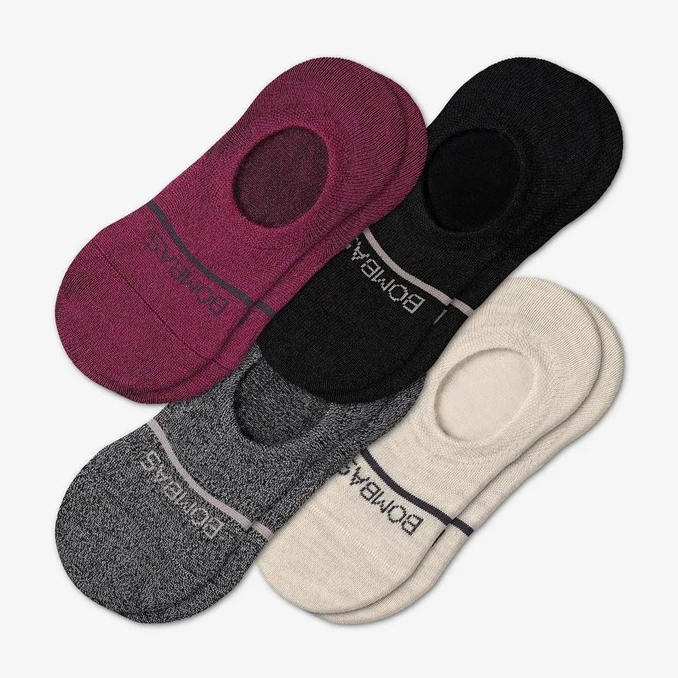 Women's Lightweight Merino Wool No Show Sock 4-Pack