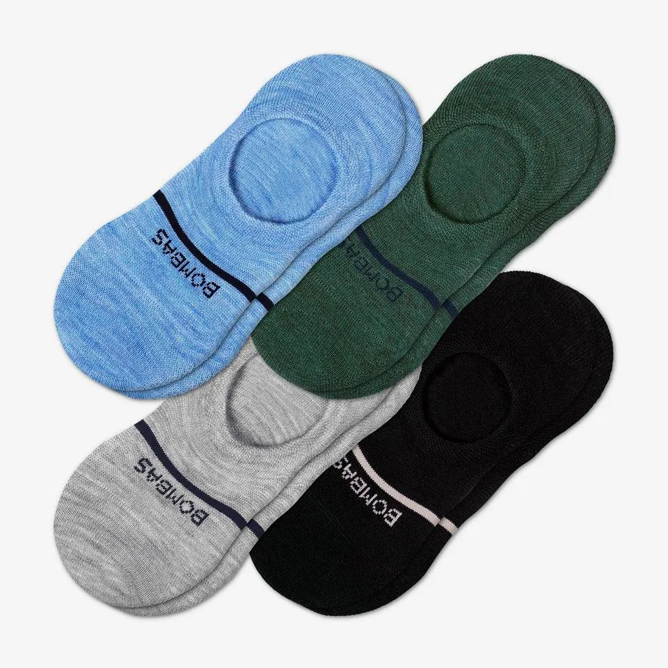 Women's Lightweight Merino Wool No Show Sock 4-Pack