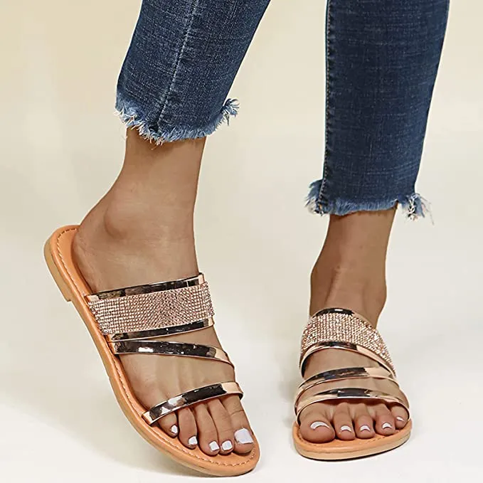 Women's Open Toe Slippers Comfort Lightweight  Casual Roman Shoes  Sandals