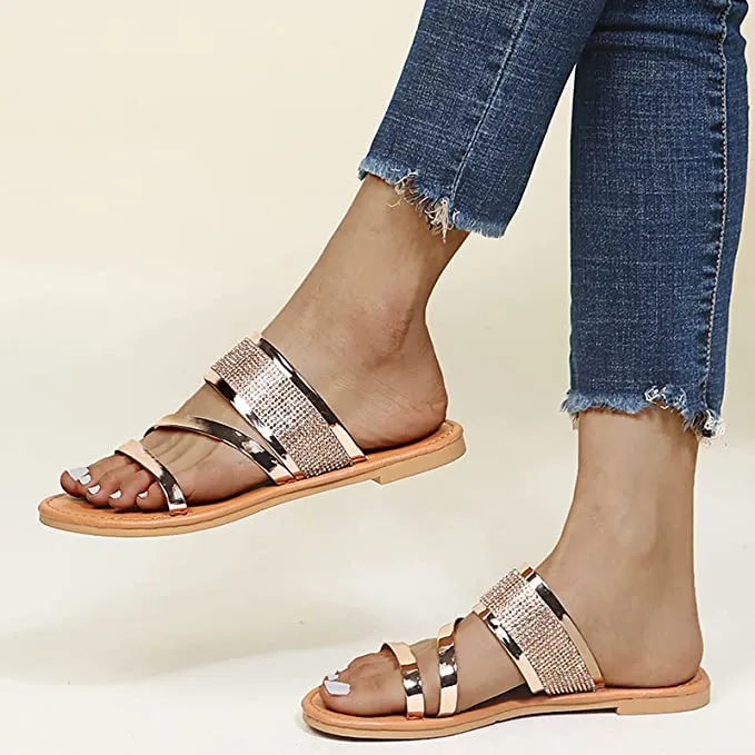 Women's Open Toe Slippers Comfort Lightweight  Casual Roman Shoes  Sandals