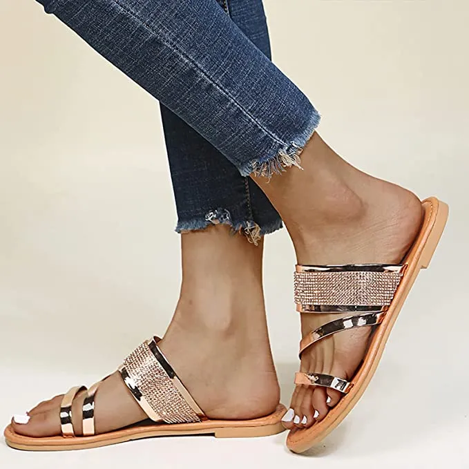 Women's Open Toe Slippers Comfort Lightweight  Casual Roman Shoes  Sandals