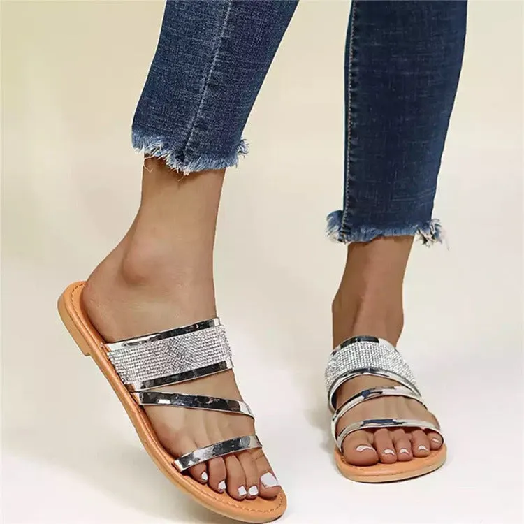 Women's Open Toe Slippers Comfort Lightweight  Casual Roman Shoes  Sandals
